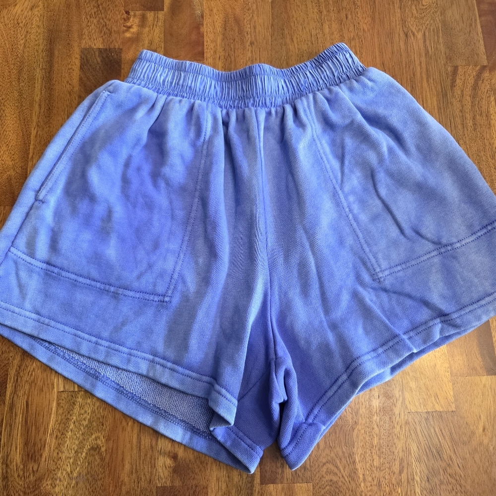 Aerie Blue Athletic Shorts Relaxed Fit Lightweight